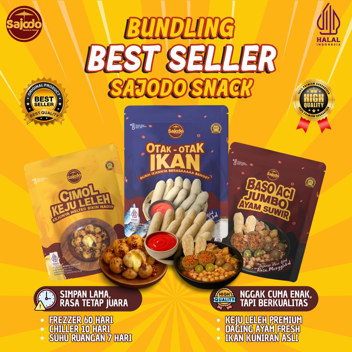 Paket Best Seller (Cimol Keju, Baci Suwir, Otak-Otak)